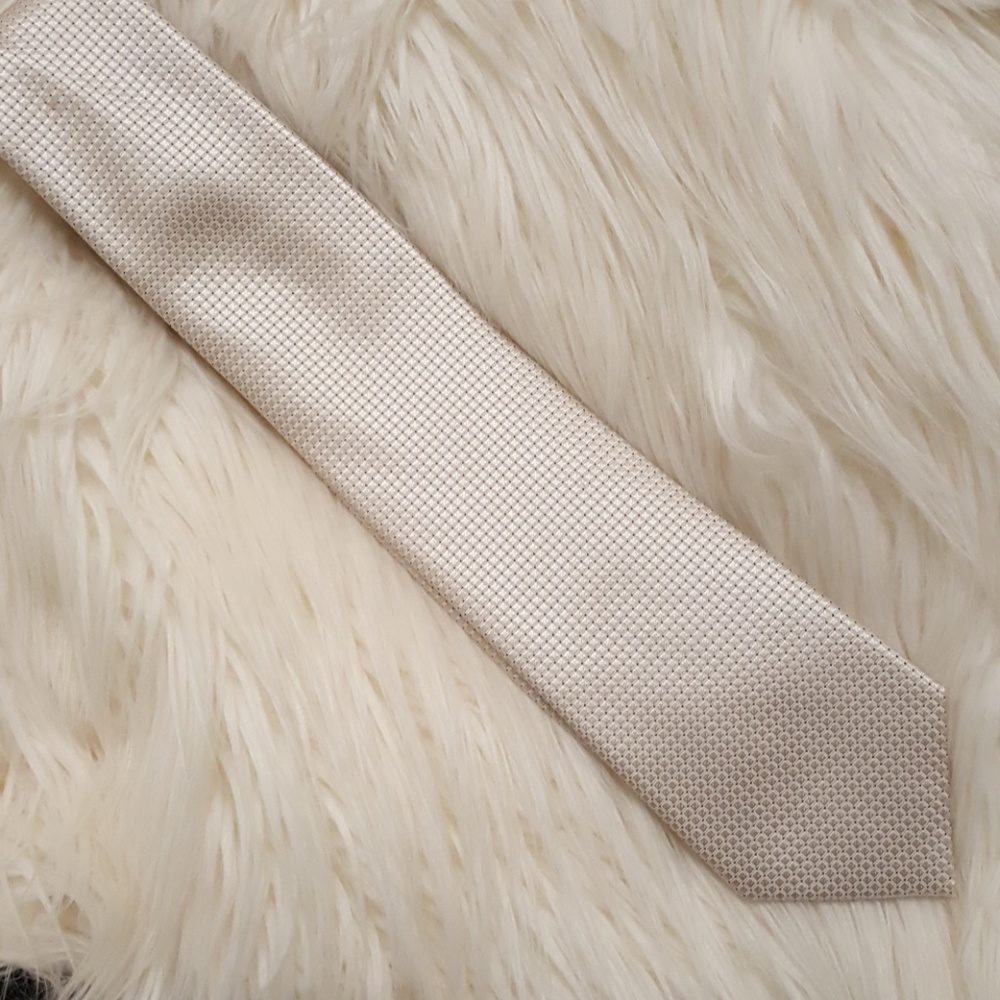 Cream colored tie